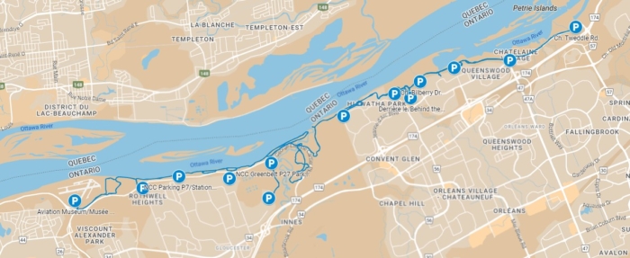 Heritage East winter trail map