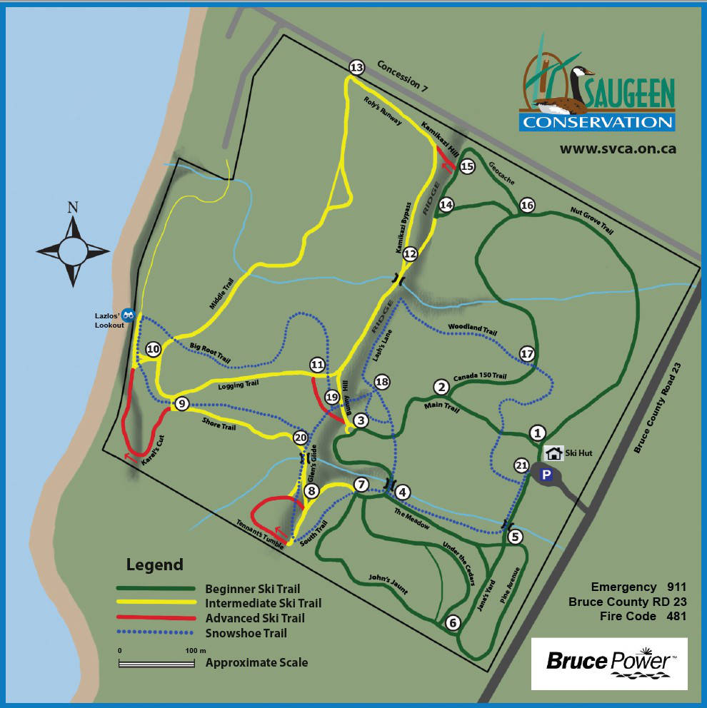 Stoney Island snow trails
