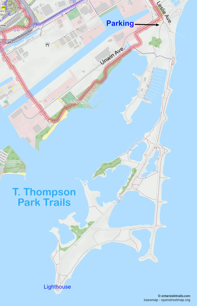 Thompson Park winter ski trails