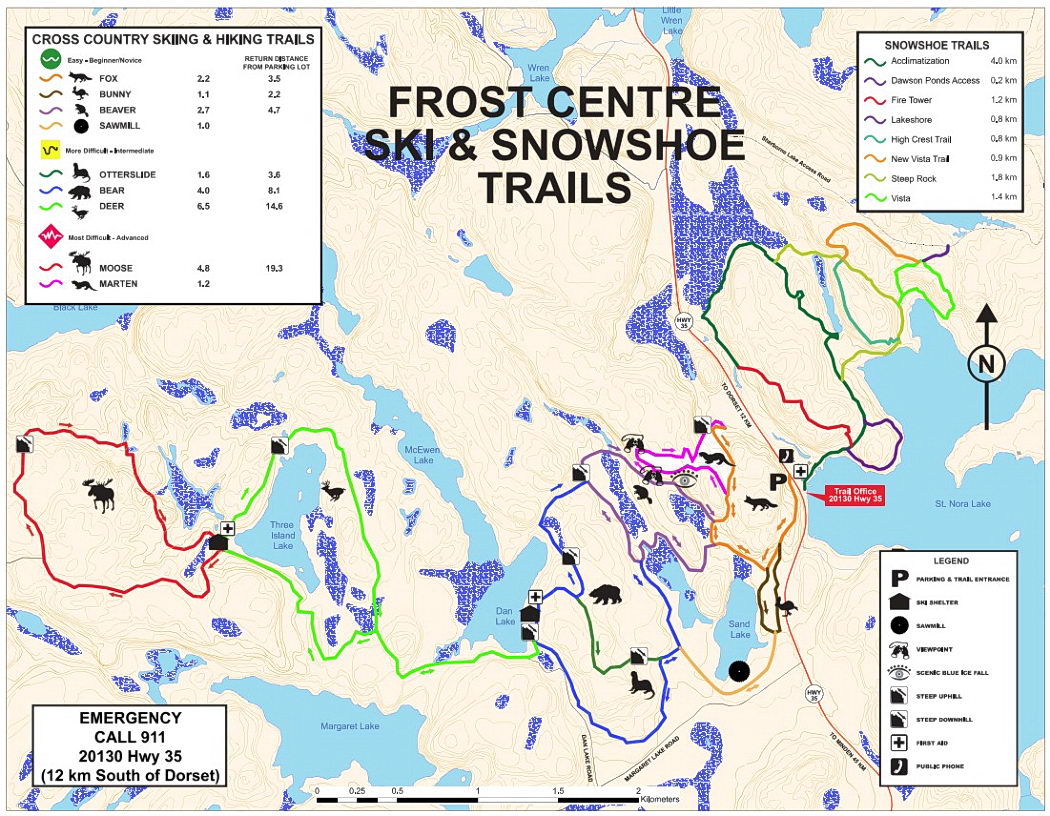 Frost Centre ski trails